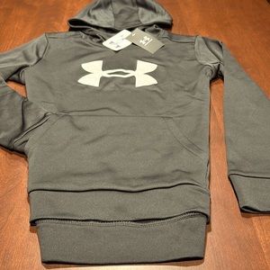 Under Armour Girls Glitter Hoodie.  Black and white
